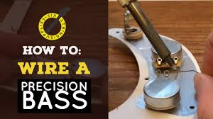 Diagram of fender blacktop jazz bass electronics. Precision Bass Wiring How To Wire A Precision Bass Youtube