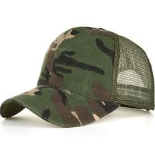 Camouflage Mesh Trucker Cap For Men Camo Plain Mesh Trucker Hat Adjustable Ebay