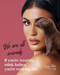Too Hot to Handle' Star Emily Miller Stands With PETA Against Mink Lashes