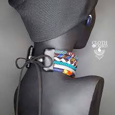 Multicolore Multi Strand Ankara Ras De Cou Avec Des Embouts En Cuir Vegan Et Liens En Cuir Ce Tour De Cou Peut E Chokers African Print Trendy Fashion Jewelry