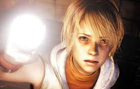 Mira, niña, luz, cara, Heather Mason fondo de pantalla