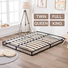 Amazon Com Mecor Modern Studio 6 Inch Reinforced Platforma Low Profile Bed Frame Mattress Low Profile Bed Frame King Size Metal Bed Frame Bed Frame Mattress
