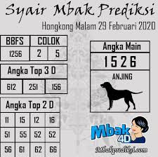 Syair Mbak Prediksi Di 2020 Qatar Singapura Februari