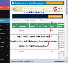 Silabus bahasa inggris kelas 6. Dapodikonline Com Panduan Aplikasi Pendidikan Untuk Guru Operator Sekolah Dan Tenaga Kependidikan