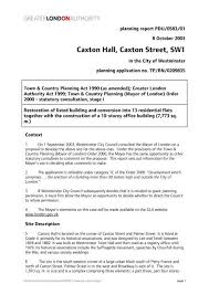 How must decisions on applications for planning permission be made? Caxton Hall Caxton Street Sw1 Report Pdf London Greater