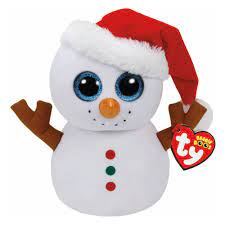 Ty Beanie Boo Medium Scoops The Snowman Plush Toy Boo And Buddy Beanie Boos Soft Toy Animals
