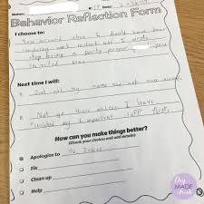 A reflective note encourages you to think about your personal for example, the notes were not a direct transcription of what the subjects said but consisted of. How To Use Behavior Reflection Forms With Students Day Made Fresh