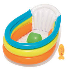 What's right for you is what works for your taste, budget and space (baby tubs hog up a lot of room under the sink). Inflatable Baby Bath Home Or Travel Easy To Inflate Portable Baby Bath Tub Includes Fun Fish Shaped Thermometer Built In Stopper For Added Comfort Prevents Slipping Buy Online