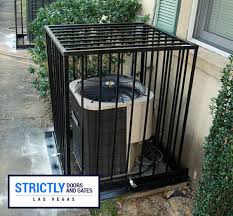 Air conditioner cages are available on the internet and are definitely an option if you can spare the cash or are on a tight timeline. Las Vegas Air Conditioning Security Cages Company Strictly Doors And Gates