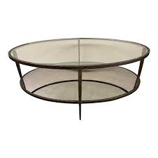 The refined elegance of art deco lightens the room with an heirloom look straight from the 1920s. Crate Barrel Clairemont Oval Coffee Table Original Price 699 Design Plus Gallery