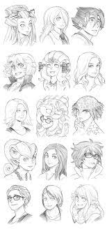 151022 Headshot Commissions Sketch Dump 8 Drawings Character Design Inspiration Character Design
