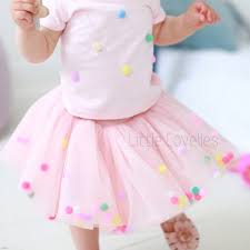 Baby girls tutu skirt, infant tulle tutus, newborn soft skirts for toddlers. Erroten Pompom Tutu Fur Babys Bunte Pom Pom Tull Rock 1 Etsy