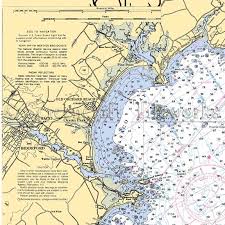 maine saco biddeford old orchard beach ocean park nautical chart decor