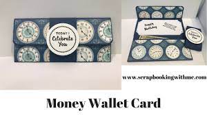 This tutorial will show you how to make a money holder card with. Money Wallet Card Quick And Easy Youtube