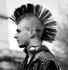 The Mohawk Hairstyle Was Popular For Men In The Early 1980s It Is When Both Sides Of The Head Are Shaven Leaving Punk Haircut Rock Hairstyles Mohawk For Men