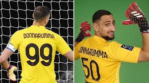 Donnarumma trong lễ ra mắt tại paris hôm 14/7. Why Gianluigi Donnarumma Was Banned From Wearing The No 99 Shirt After Signing For Psg