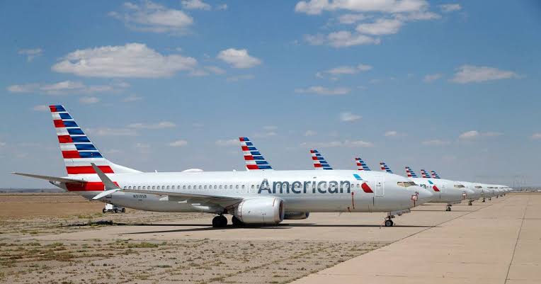 Resultado de imagen para American Airlines Boeing 737 MAX grounded"