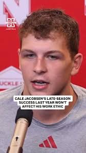 Though he didn’t see much playing time in his first years at Lincoln, Cale  Jacobsen became an important piece of the Huskers’ Crown run last season.,  #GBR