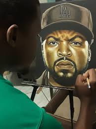 This Ice Cube portrait by Jhon Campuzano is