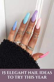 15 Elegant Nail Ideas To Try This Year Multicolored Nails Acrylic Nails Perfect Nails
