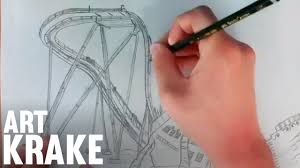 Krake Heide Park Gezeichnet Themepark Art 1 Youtube