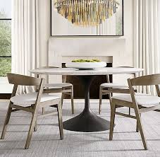 60 Table Overall 60 Diam 29 Htop Thickness 1 Base 27 Diam Base Round Marble Dining Table Restoration Hardware Dining Room Interior Design Dining Room