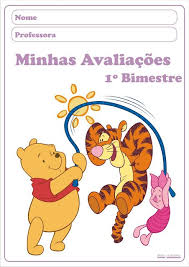 Minhas Atividades Capa Para Pasta De Atividades Educação Infantil Colorida Capas De Avaliacoes 1º Bimestre Ursinho Pooh Ideia Criativa Educacao Infantil Gi Car Capa De Avaliacao Educacao Infantil Atividades Natal Educacao Infantil