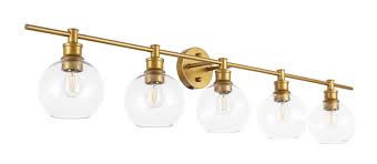 Vallie 5 Light Vanity Light Brass Bathroom Lighting Vanity Lighting Brass Vanity Light
