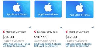 Buy itunes gift card for de, at, uk and us fast and at best price. Apple Itunes Cards On Sale For Up To 16 Off At Costco But Discounts Now Start With 50 Cards Iphone In Canada Blog