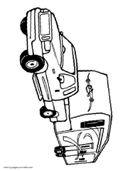 The weight of a pickup truck is measured in more than one way. Pickup Truck Coloring Pages Free Printable Pictures 60