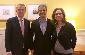 Ibrahim baylan deltar när världens första fossilfria stål står färdigt för leverans. Giles Dickson And Ibrahim Baylan Windeurope