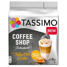 Dann legt euch doch ein paar kaffeekapseln zu! Tassimo Coffee Shop Selections Toffee Nut Latte Online Kaufen Frogcoffee De