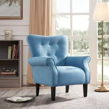 Details About New Modern Tufted Accent Chair Living Room Armrest High Backrest Linen 3 Color In 2020 Arm Chairs Living Room Accent Chairs For Living Room Living Room Chairs