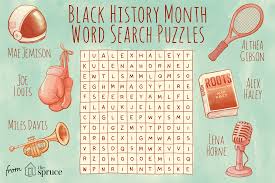 These people mostly work in fields to grow tobacco, rice, and cotton. Black History Month Word Search Puzzles For Kids