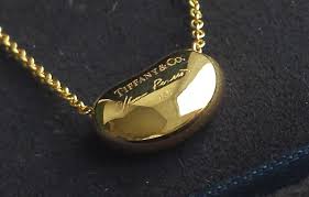 Check out our elsa peretti bean necklace selection for the very best in unique or custom, handmade pieces from our pendants shops. Tiffany Co Elsa Peretti Bean 18k Yellow Gold Necklace 18 Chain Boxe Bloomsbury Manor Ltd