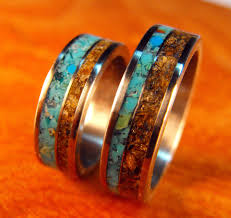 Titanium Rings Wedding Rings Turquoise Engagement Rings Etsy Wedding Ring Bands Set His And Hers Rings Titanium Wedding Band Sets