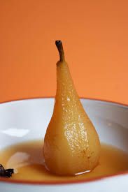 Poires Pochees Au Cidre Epice Vegane Rose Citron Poires Pochees Poire Poires Au Vin Rouge