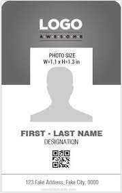 Write employee number, paste a photograph of size 0.8″ x 1″ and choose the company's mission statement to put at the top. Download At Http Mswordidcards Com 8 Best Professional Design Vertical Id Cards Id Card Template Card Templates Employees Card