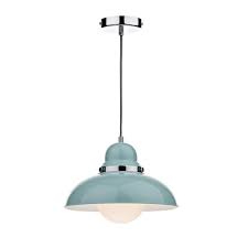 Gloss Pale Blue Single Pendant The Lighting Centre Metal Ceiling Lighting Antique Pendant Light Glass Diffuser
