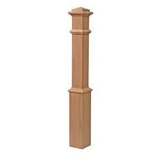 Structural metal post that can be mounted on wood or. 5 5 In X 56 In Unfinished Red Oak Wood Stair Newel Post In The Stair Newel Posts Department At Lowes Com