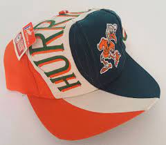 Vintage Miami Hurricanes Deadstock Snapback Hat Ncaa Vtg Snapback Hats Hats Miami Hurricanes