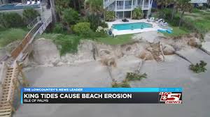 King Tides Cause Heavy Beach Erosion At Isle Of Palms