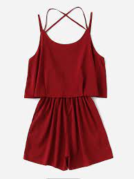 Check spelling or type a new query. Combinaisons A Bretelle Stratifie Croise Au Dos Tenues Mode Mode Ados Vetements Habilles