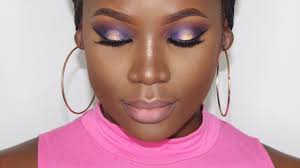 purple eye makeup black skin saubhaya