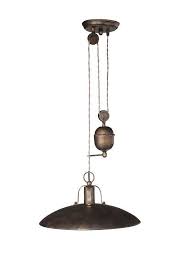 Rustic Rise And Fall Ceiling Light Pendant By Philips Foster 37486 86 13