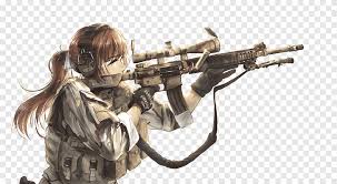 Anime hand holding paper meme memes. Girl Holding Rifle Anime Soldier Desktop Machine Gun Manga Assault Rifle Png Pngegg