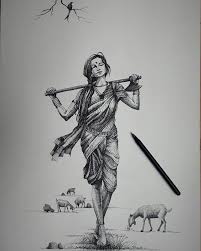 At times the best way to add more to your craft project is to resort to abstract drawings. Indian Inspired Ballpoint Pen Drawings Abstract Pencil Drawings Beauty Art Drawings Pen Art Drawings
