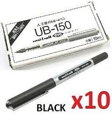 Free us domestic shipping for orders over $35! 10x Black Uni Ball Eye Micro Pen Made In Japan Ub 150 Uniball Mitsubishi 1 Box Ebay