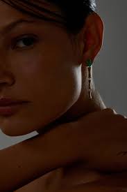 Brinco Bamboo Stone Longo