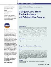 J neurol neurosurg psychiatry 1978; Pdf Glasgow Coma Score F R Den Patienten Mit Sch Del Hirn Trauma Patrick Schoettker Academia Edu